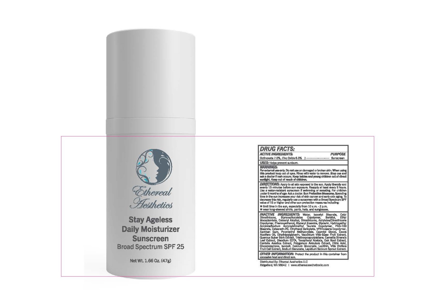 Pill image for Stay Ageless Daily Moisturizer Sunscreen Broad Spectrum Spf 2525