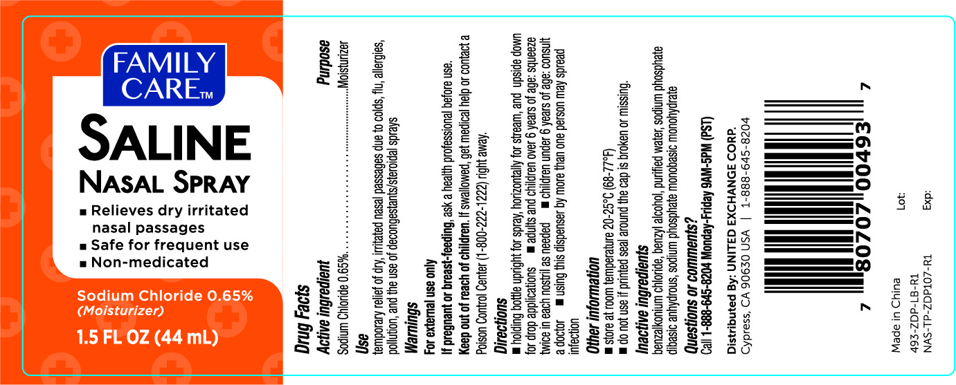 Pill image for Family Care Saline Nasal Spray 1.5oz 493