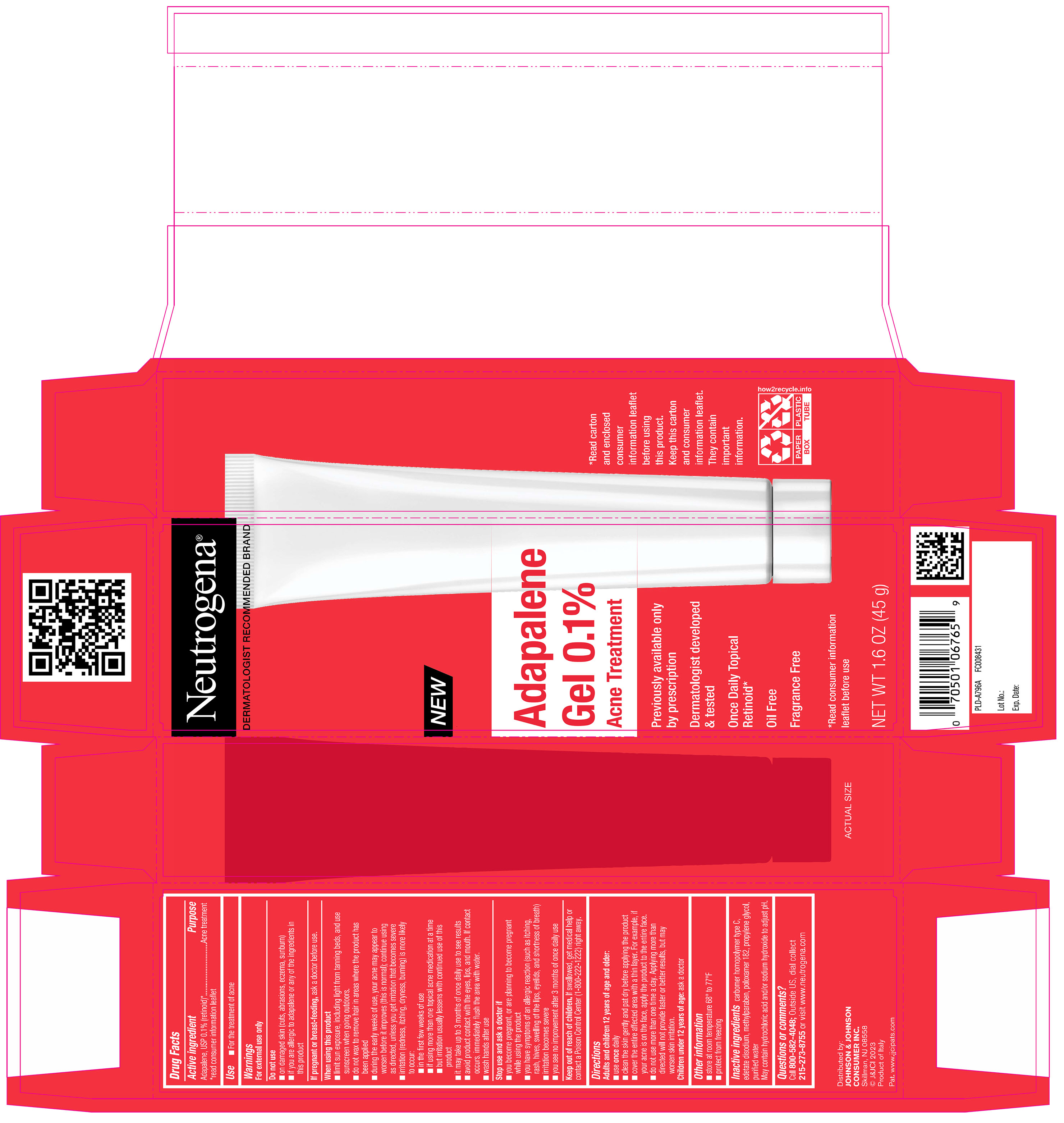 Pill image for Neutrogena Adapalene Gel 0.1% Acne Treatment
