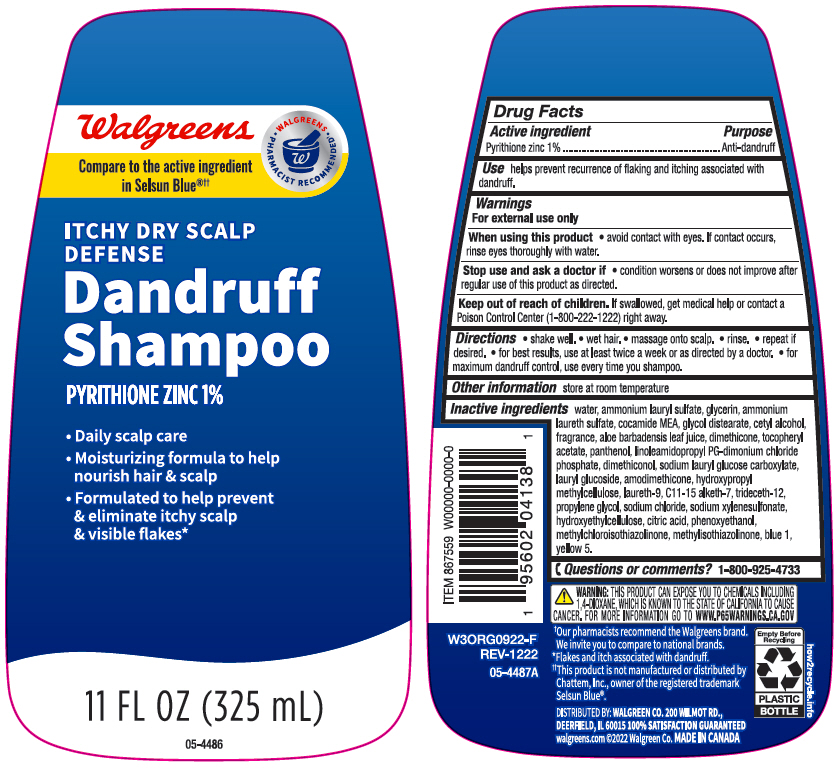 Pill image for Walgreens Dandruff Shampoo Itchy Dry Scalp Defense