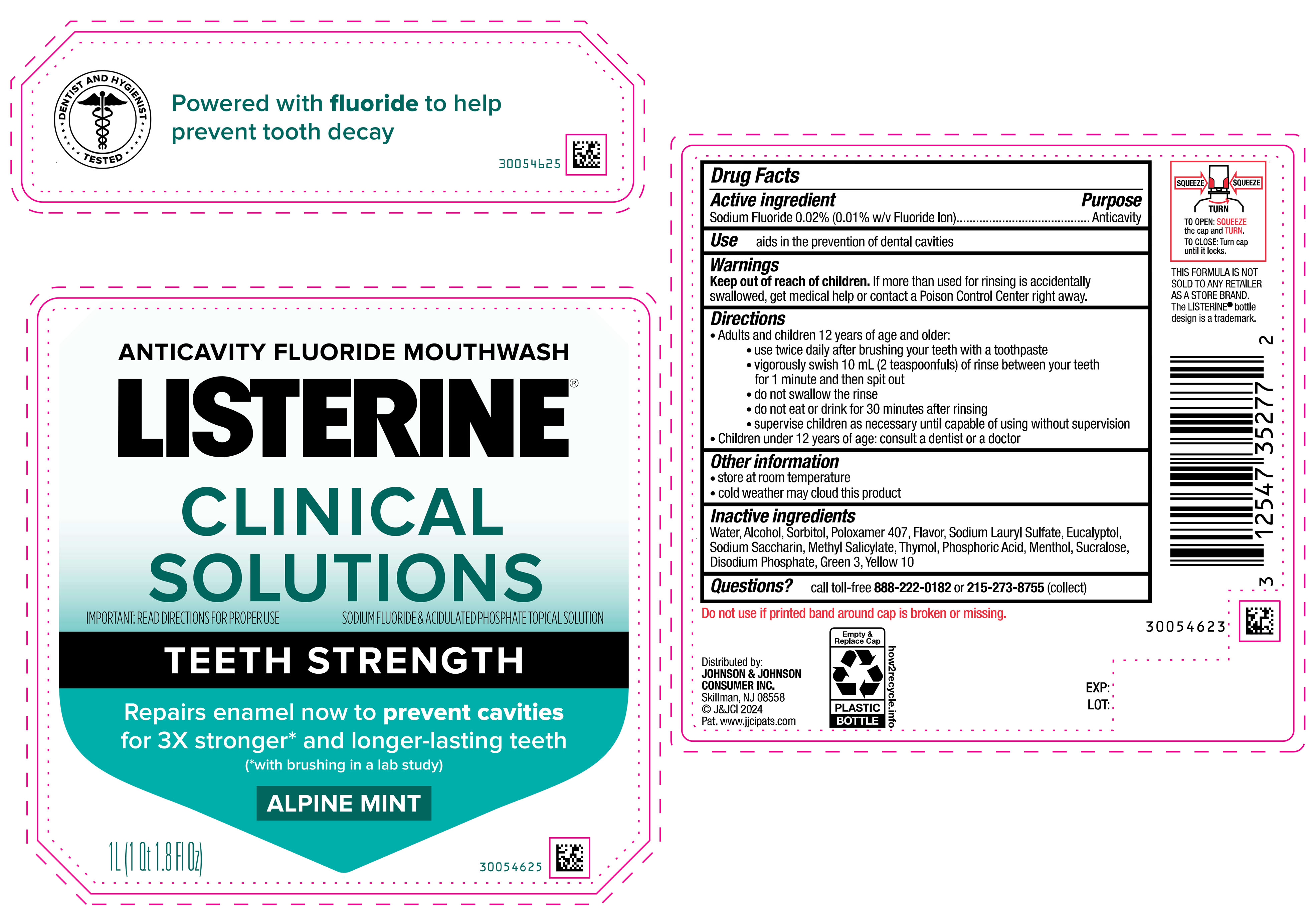Pill image for Listerine Clinical Solutions Teeth Strength Alpine Mint