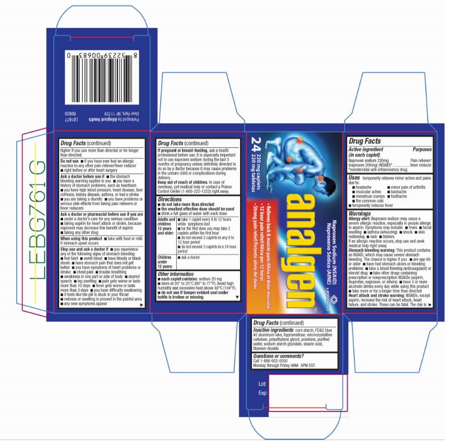 Pill image for Analgen - Naproxen Sodium 220mg