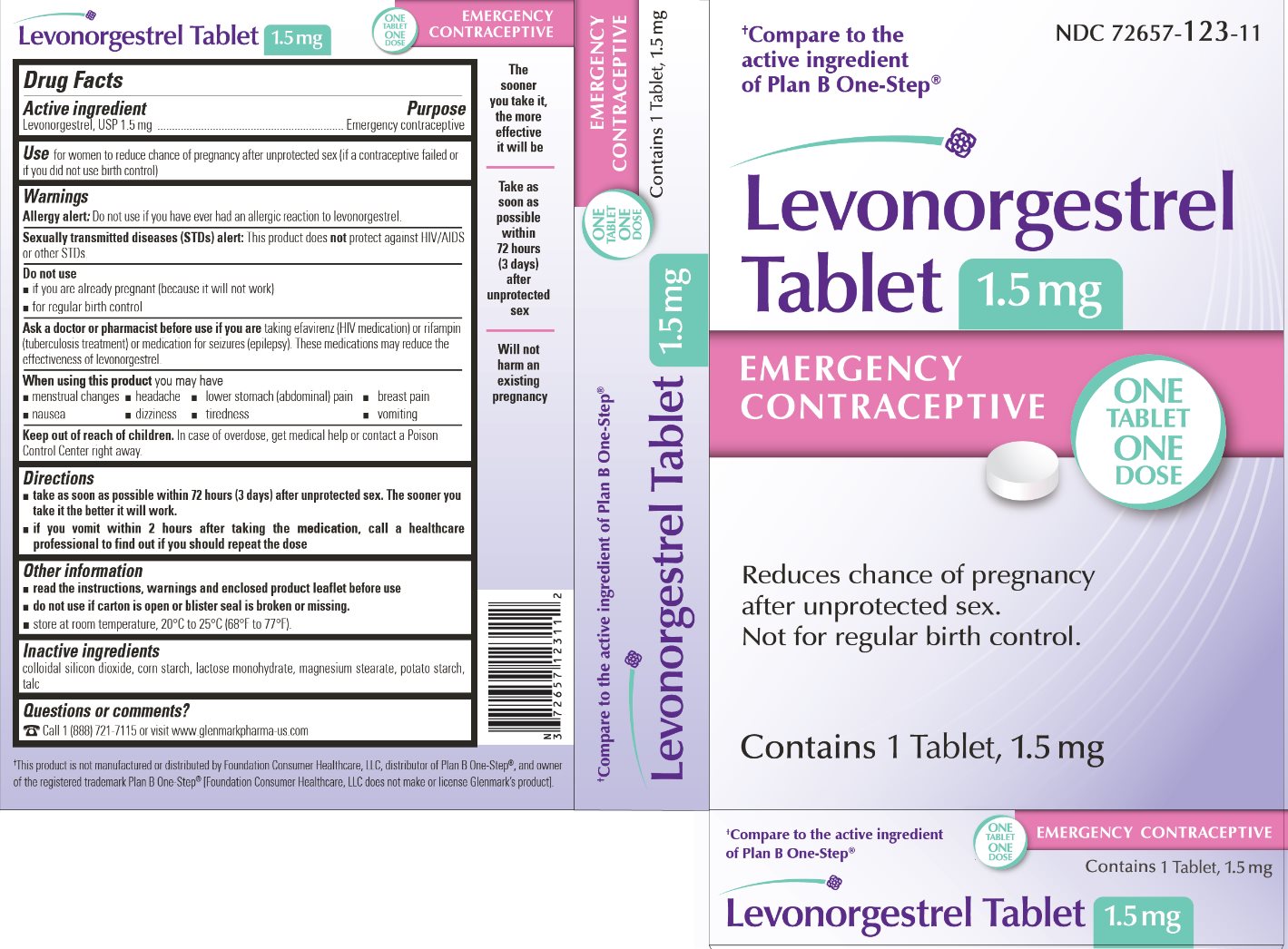 Pill image for Levonorgestrel Tablet