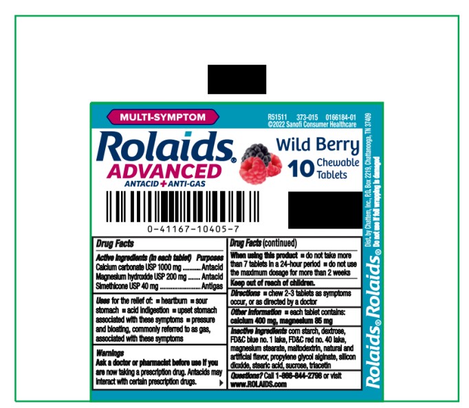Pill image for Rolaids Advanced Antacid Anti-gas Wild Berry