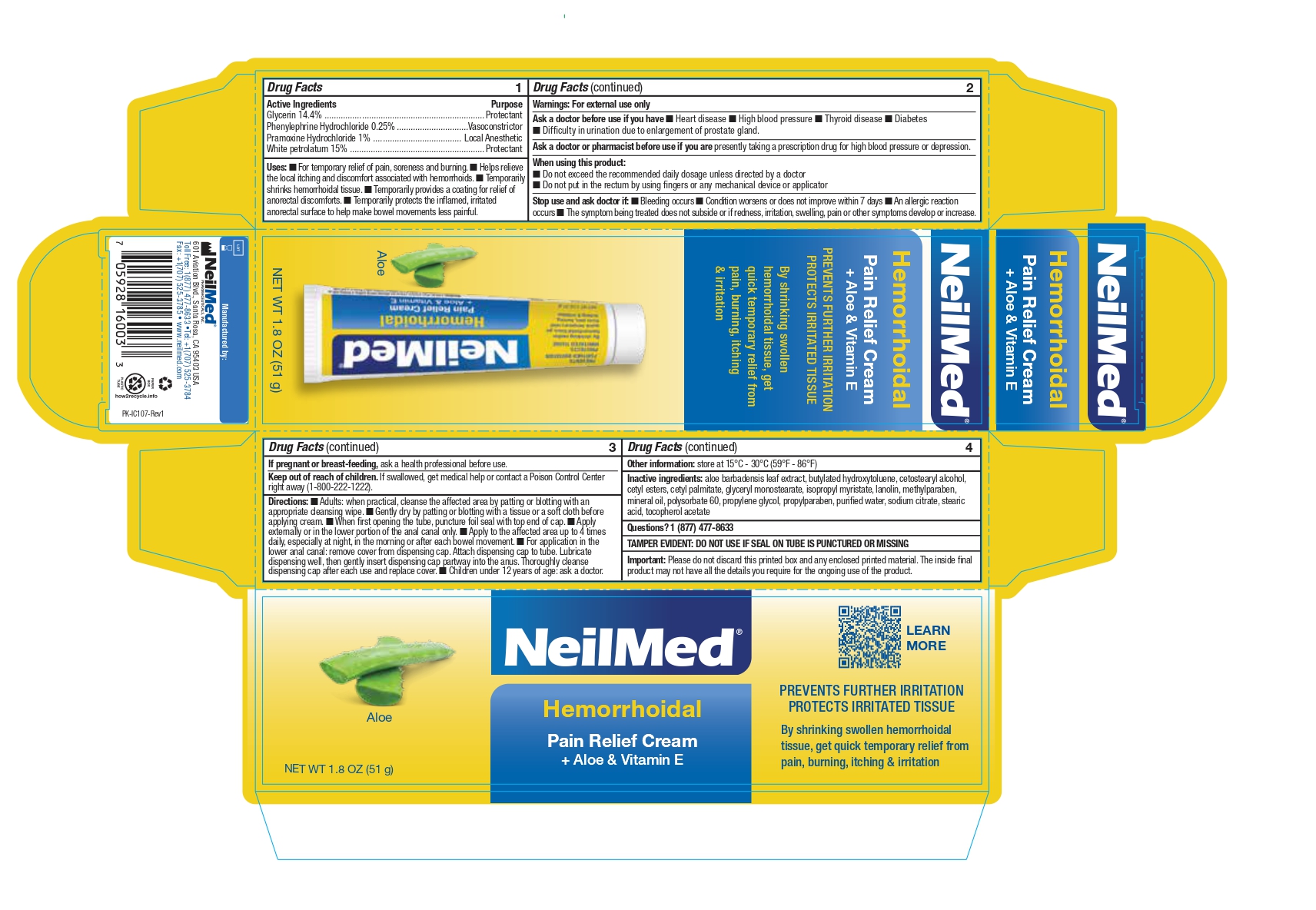 Pill image for Hemorrhoidal Pain Relief Cream With Aloe And Vitamin E