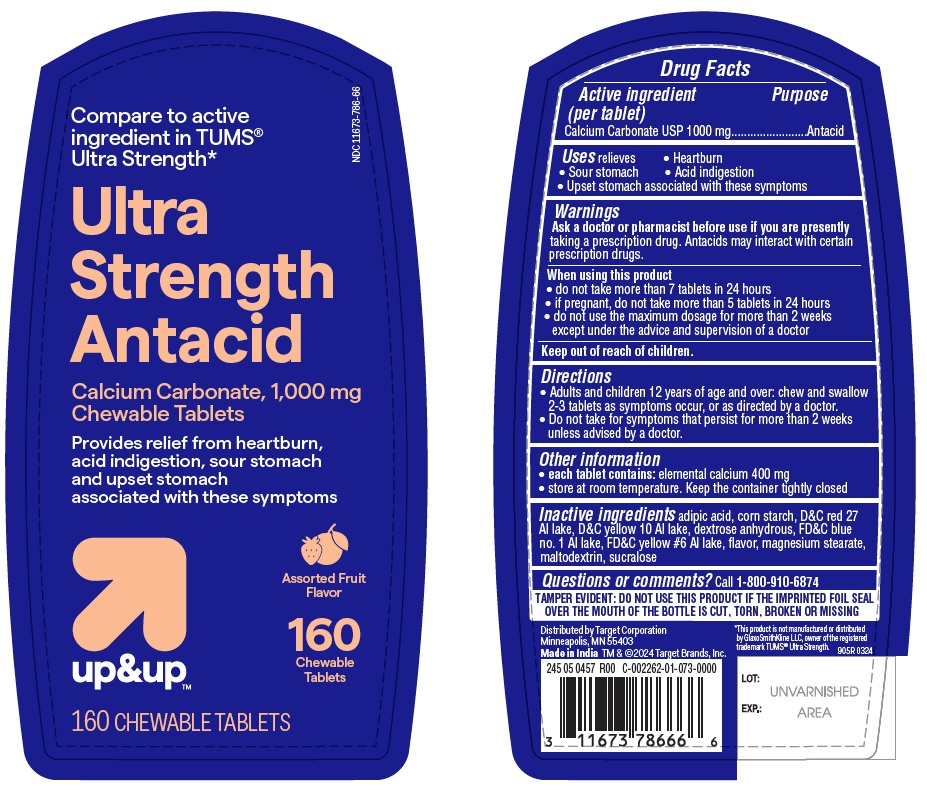 Pill image for Target_calcium Carbonate 1000mg Ultra Strength-assorted Fruit / Peppermint