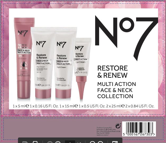 Pill image for No7 restore And Renew Face And Neck Multi Action Day Cream Sunscreen Broad Spectrum Spf 30