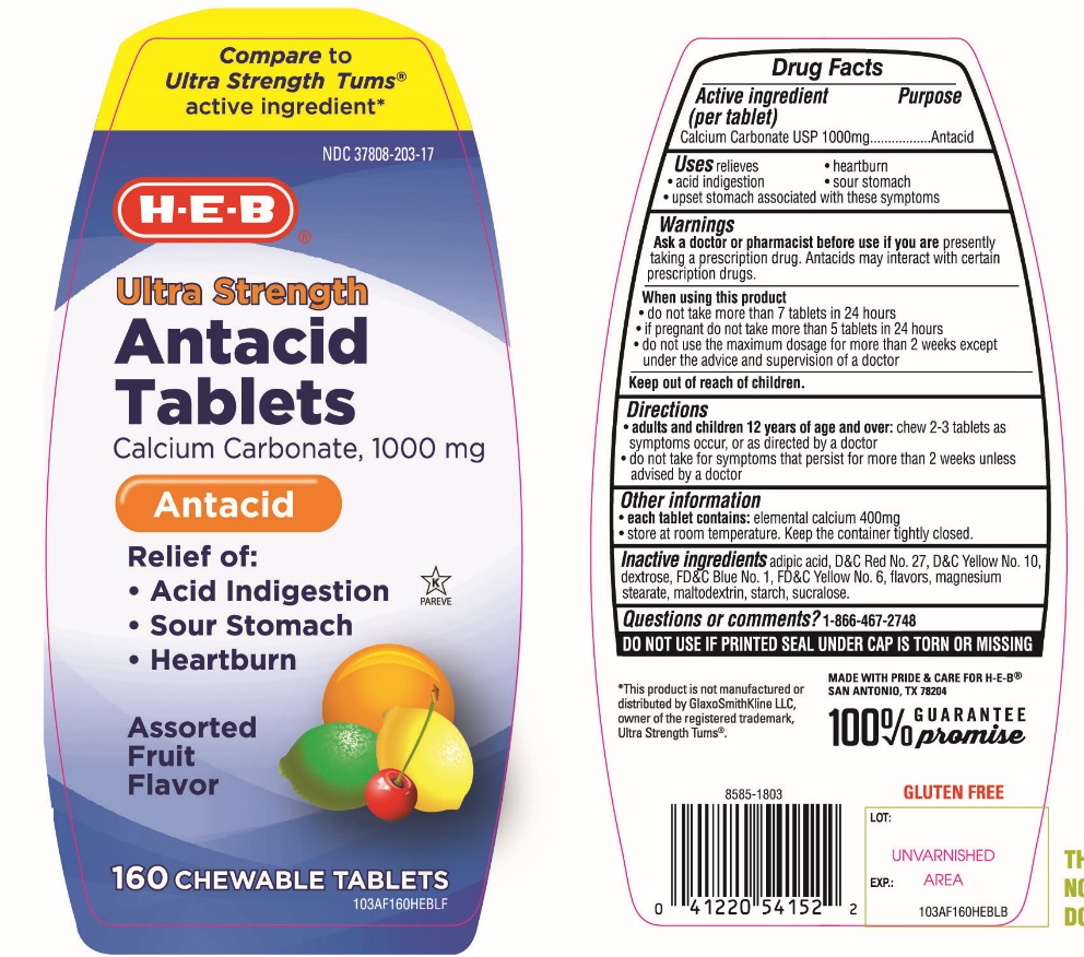 Pill image for Heb Ultra Strength Assorted Fruits Flavor Chewable Tablets