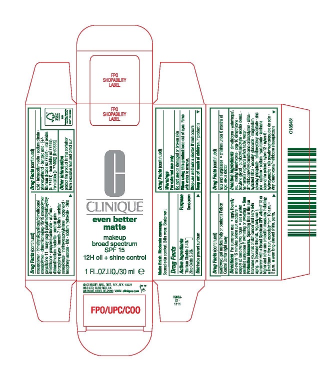 Pill image for Cl Eb Matte Makeup Broad Spectrum Spf 15