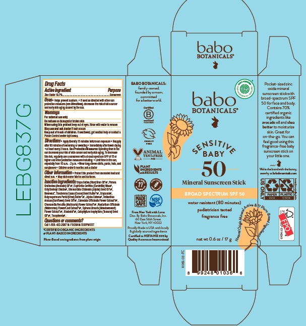 Pill image for Babo Botanicals Sensitive Baby Mineral Sunscreen Spf50