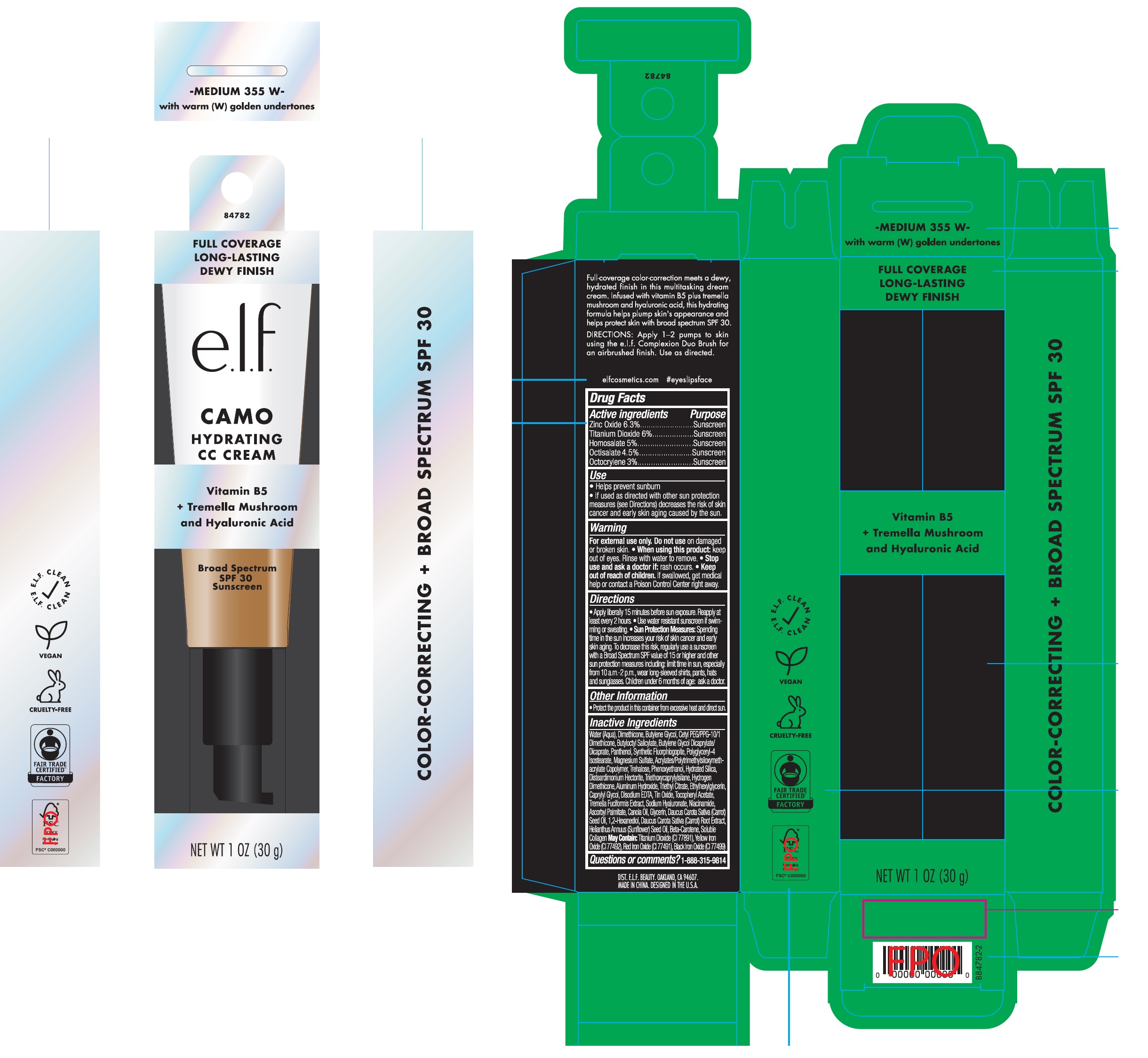 Pill image for Hydrating Camo Cc Cream Spf30 Medium 355 W