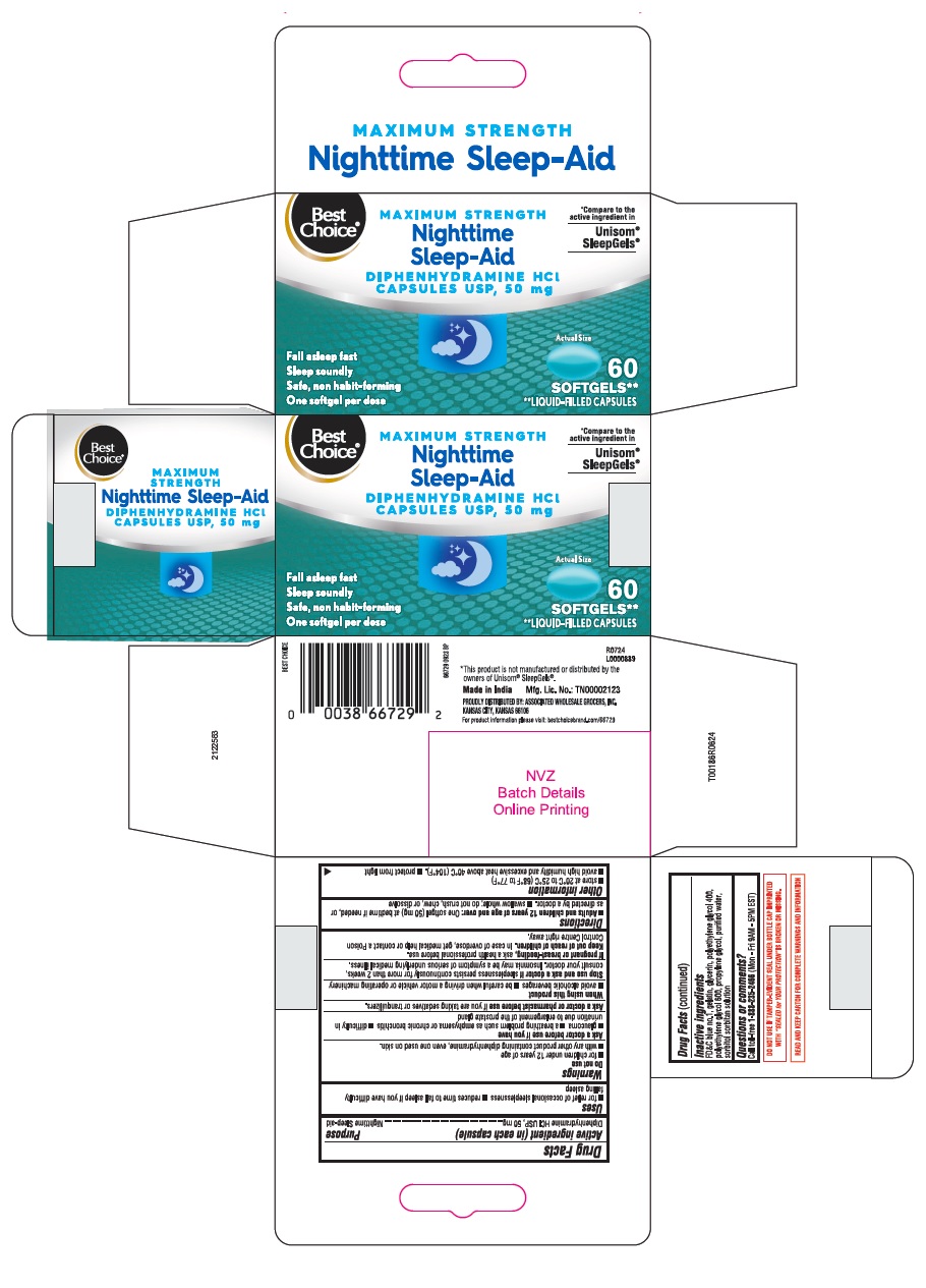 Pill image for Valu Merchandisers-diphenhydramine Hcl Capsules, 50 Mg