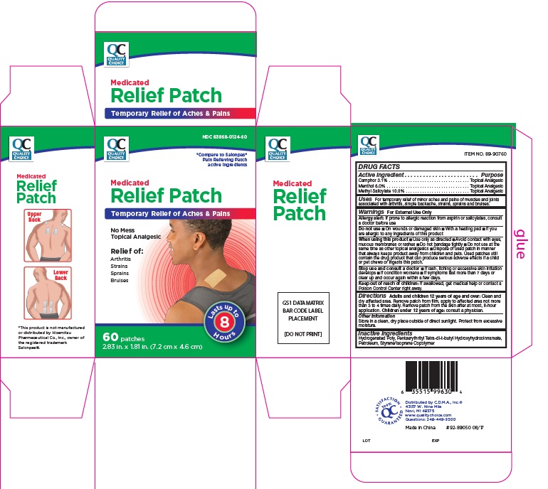 Pill image for Quality Choice Medicated Pain Relief Patches