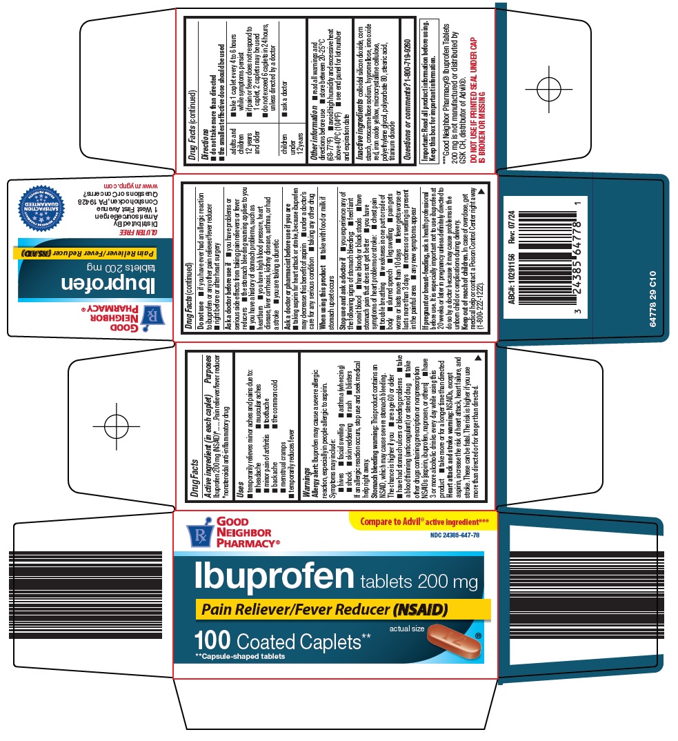Pill image for Amerisource Bergen Ibuprofen Tablets 200 Mg Drug Facts