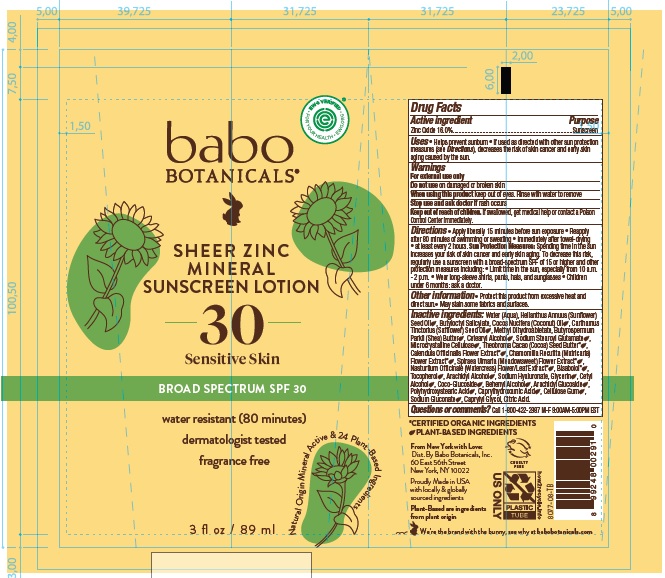Pill image for Babo Botanicals Sheer Zinc Mineral Sunscreen Spf30