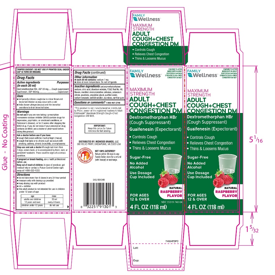 Pill image for Maximum Strength Adult Cough+chest Congestion Dm Drug Facts