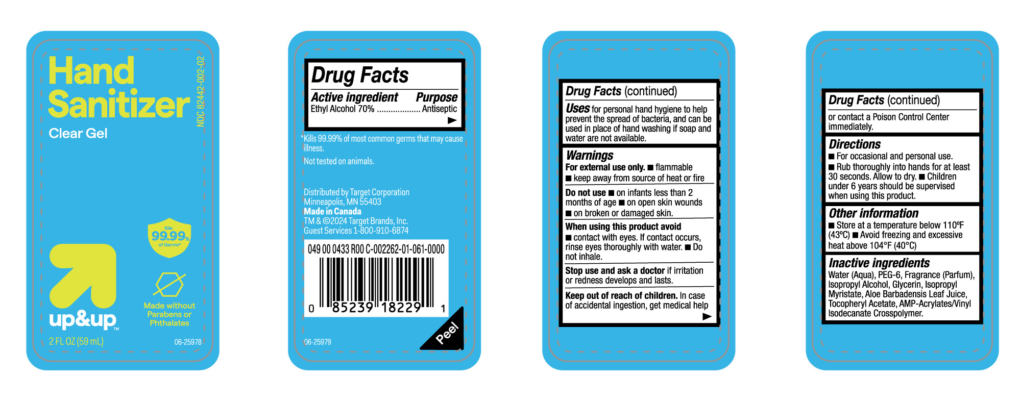 Pill image for Ndc 82442-002, Target Hand Sanitizer Clear Gel