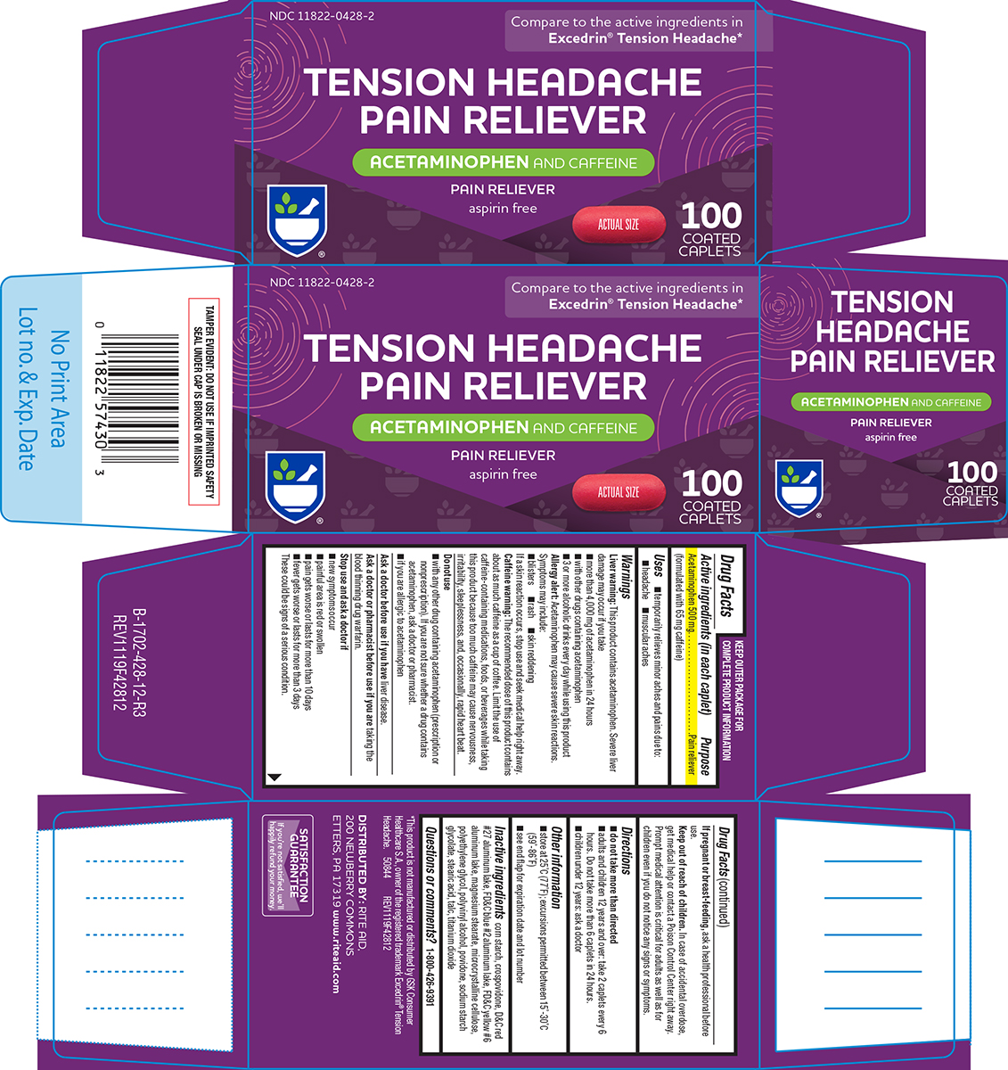 Pill image for Tension Headache Pain Reliever