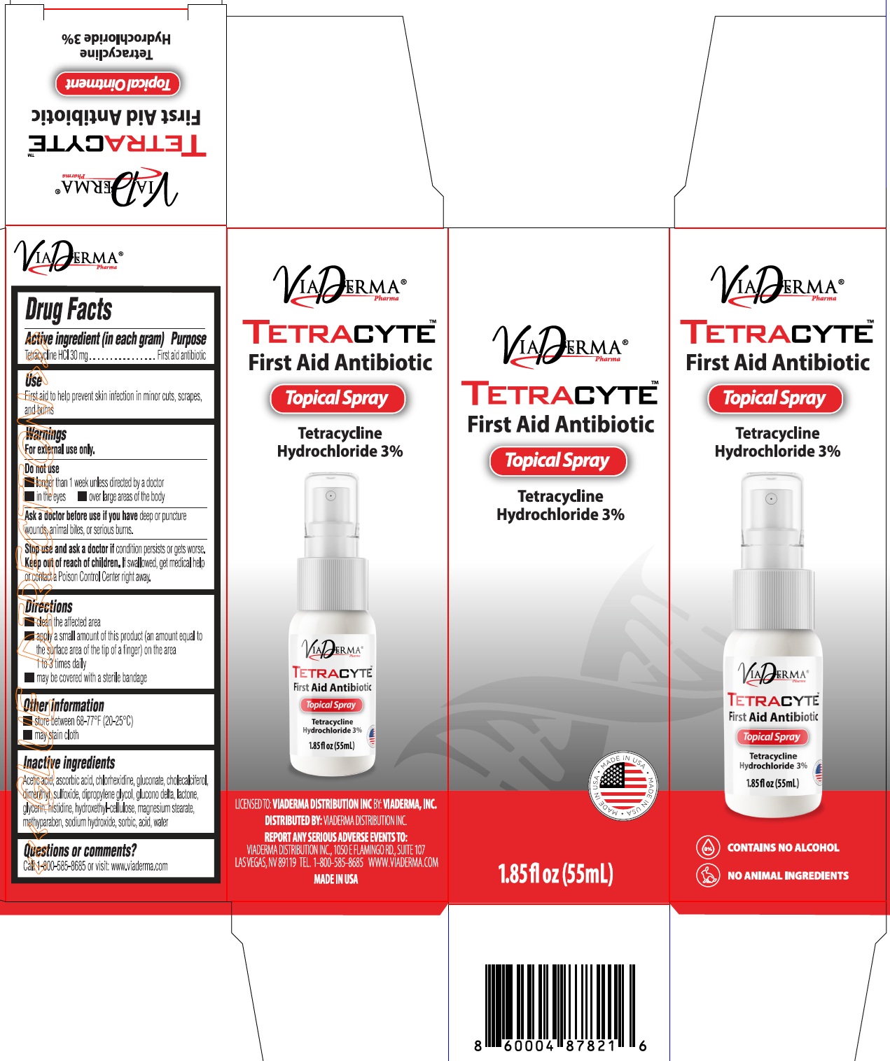 Pill image for Tetracyte Topical Spray Tetracycline Hydrochloride