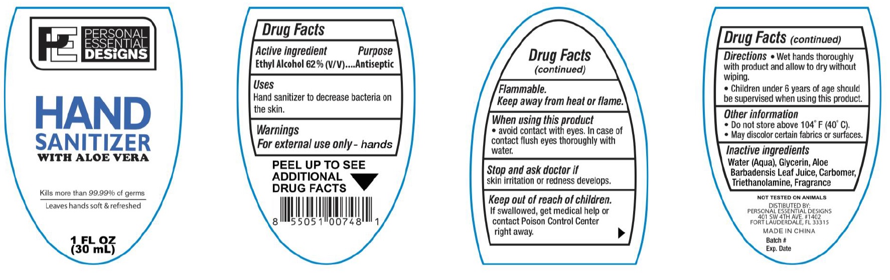 Pill image for Hand Sanitizer Gel With Aloe Vera