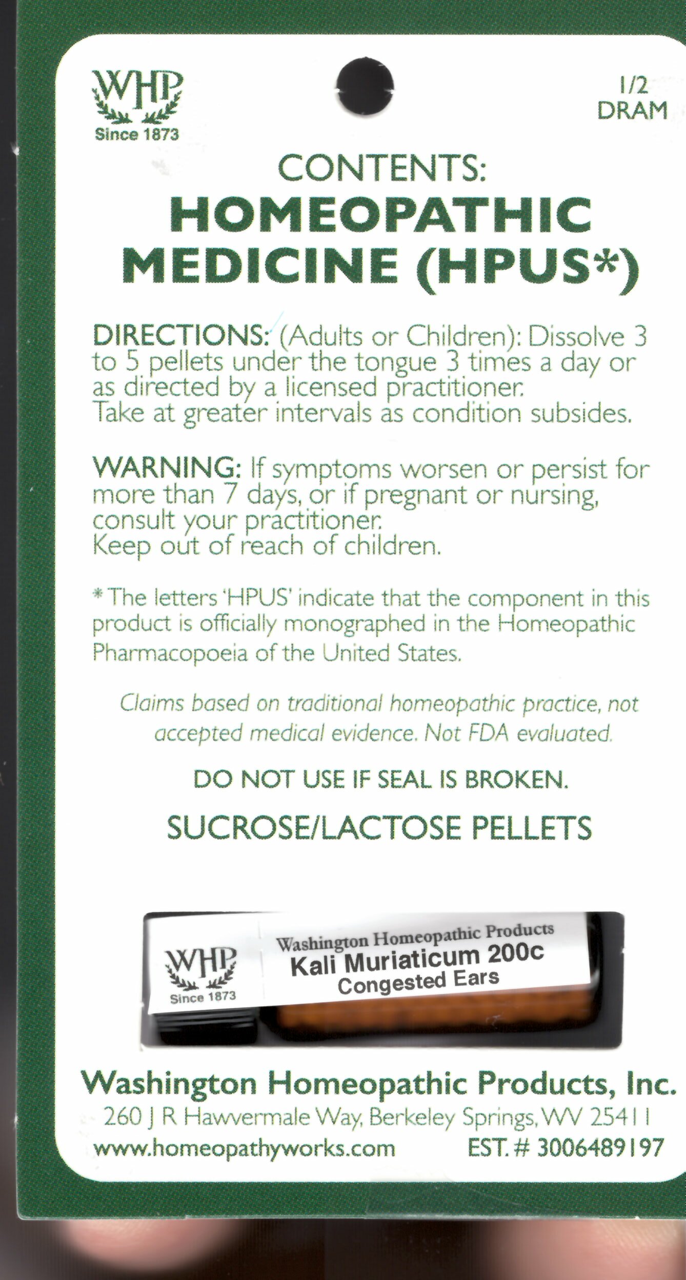 Pill image for Kali Muriaticum Kit Refill 200c