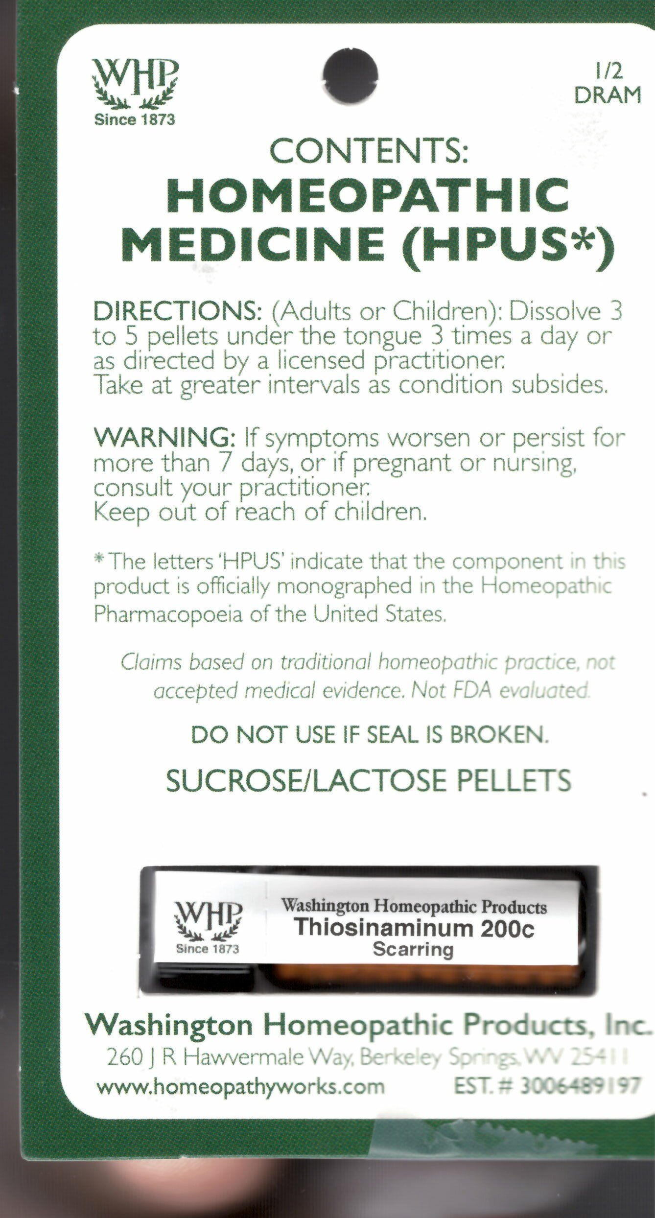 Pill image for Thiosinaminum Kit Refill 200c