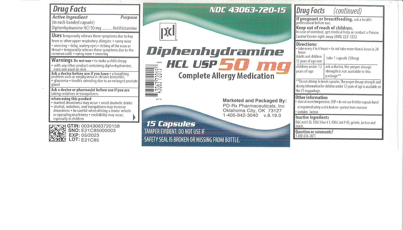 Pill image for Diphenhydramine Hcl