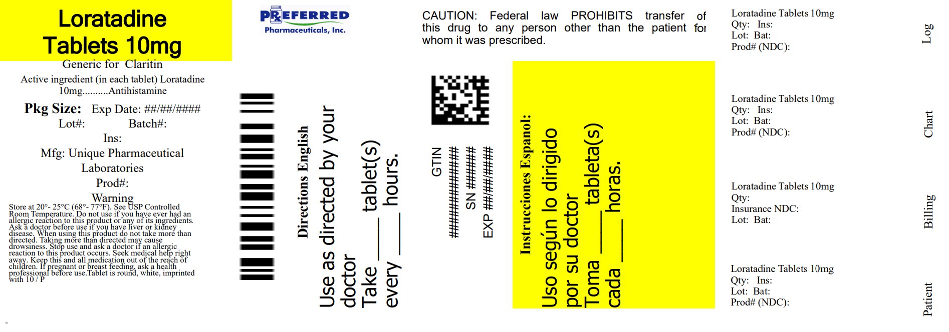 Pill image for Loratadine