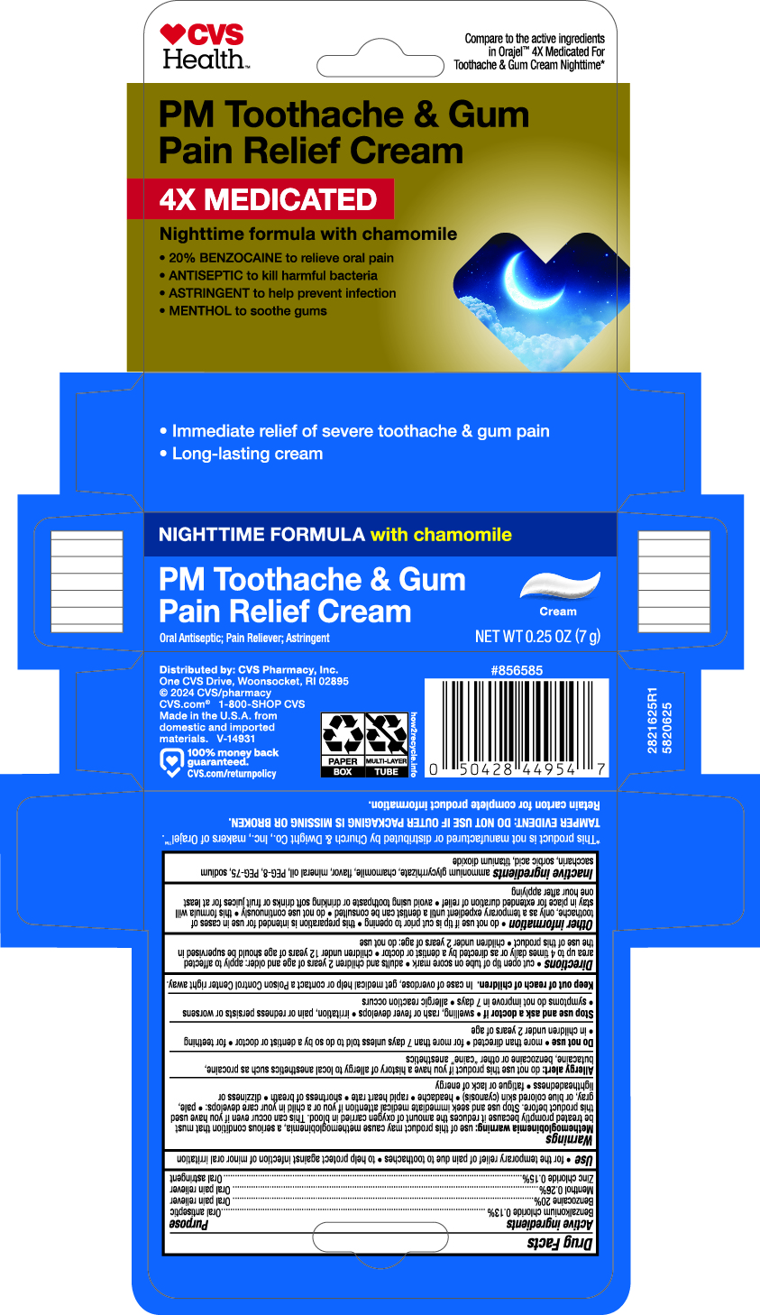 Pill image for 5820625 Cvs Health 4x Medicated Cream Pm