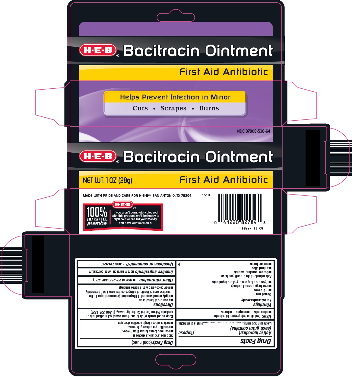 Pill image for Heb Bacitracin Ointment Drug Facts