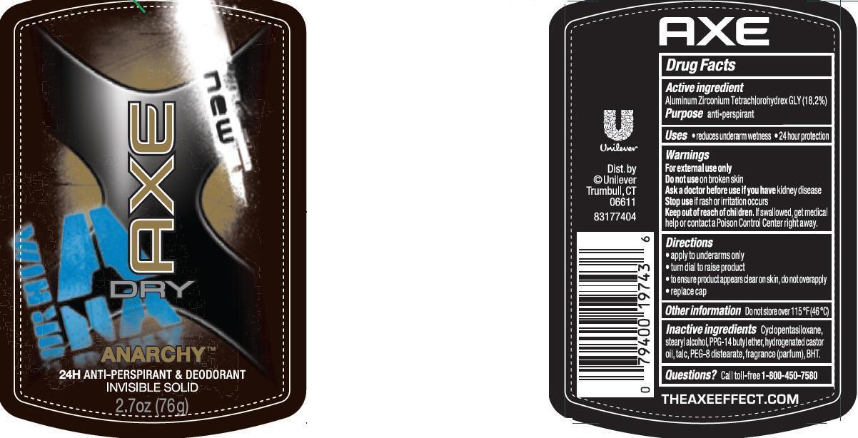 Pill image for axe dry anarchy antiperspirant deodorant