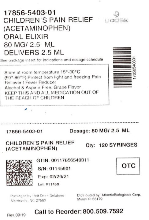 Pill image for Children’s Pain Relief