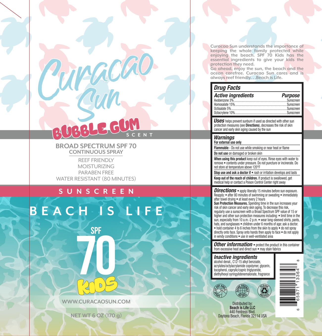 Pill image for aruba sun spf 70 kids sunscreen spray