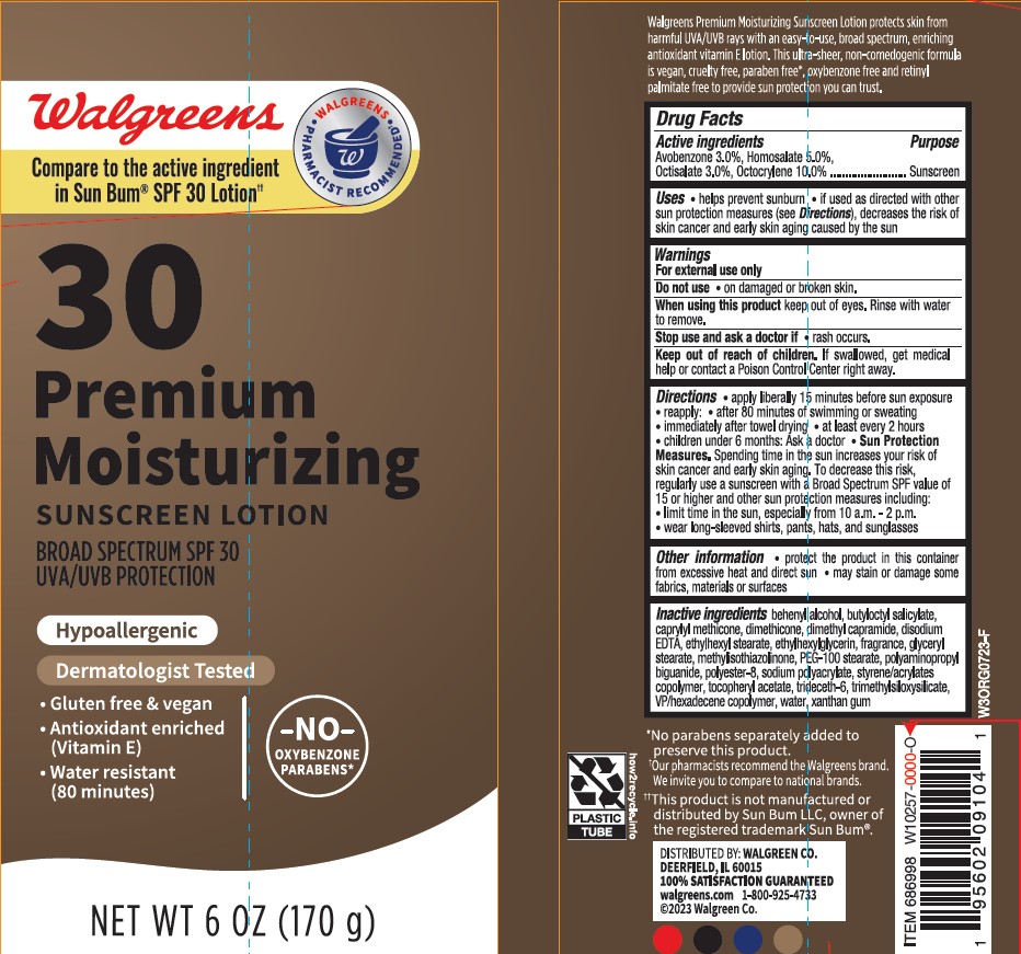 Pill image for walgreens spf 30 premium moisturizing sunscreen lotion