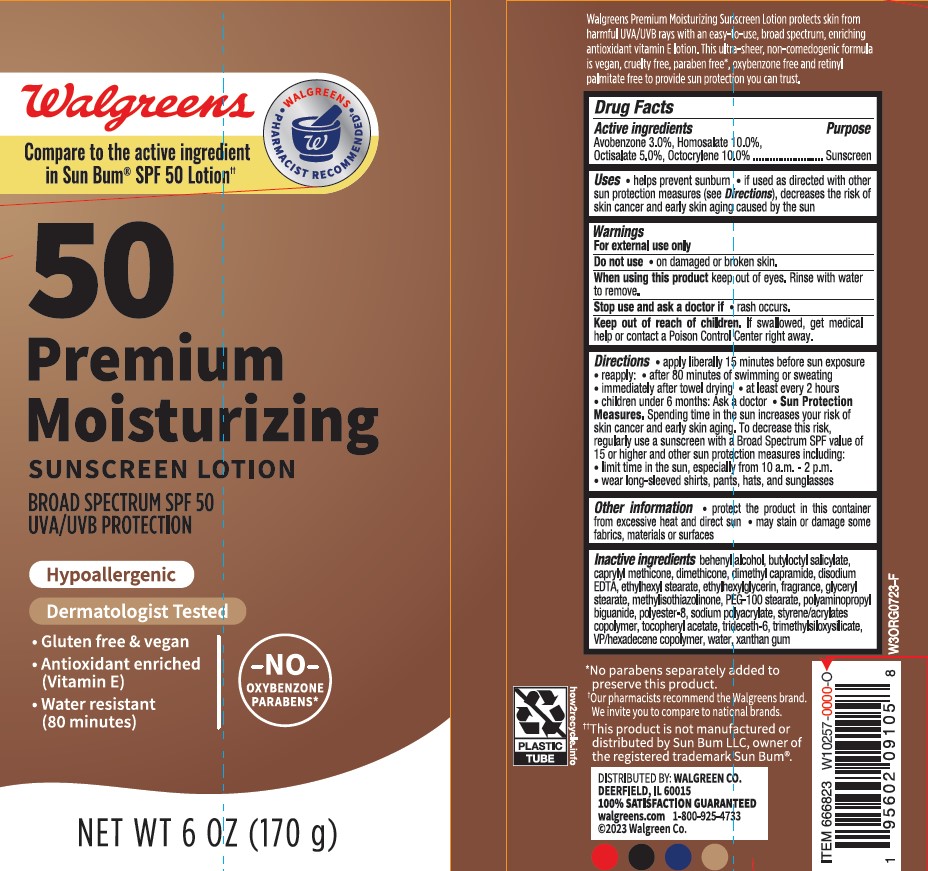Pill image for walgreens spf 50 premium moisturizing sunscreen lotion