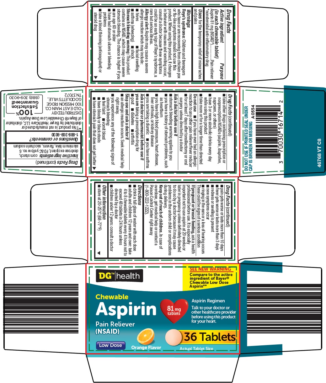Pill image for Dolgencorp, Llc Aspirin Drug Facts