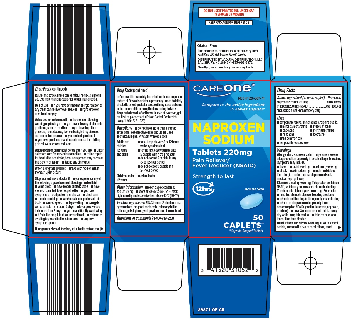 Pill image for American Sales Company Naproxen Sodium Drug Facts