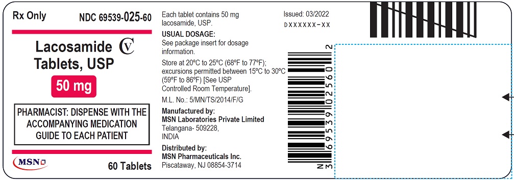 Pill image for Lacosamide Film Coated Tablet, For Oral Use, Cv