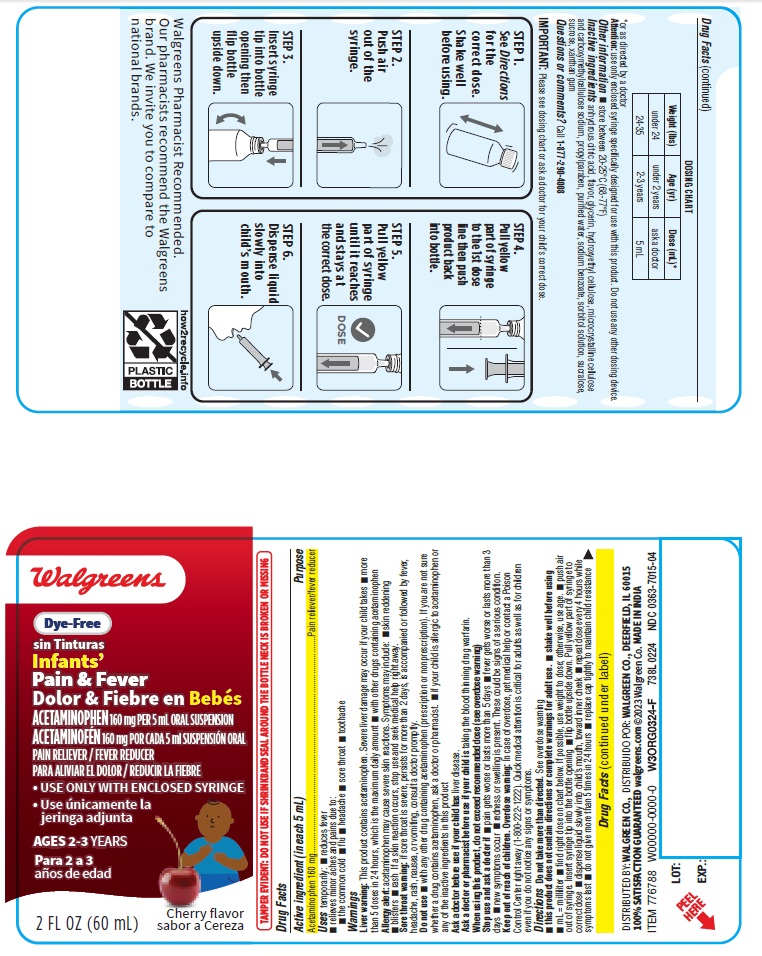 Pill image for Walgreens Acetaminophen 160mg/5 Ml Suspension - Infants Cherry Dye Free