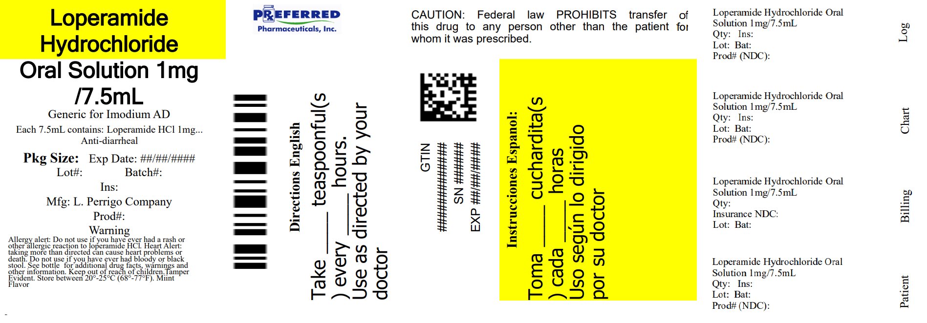 Pill image for Major Pharmaceuticals Loperamide Hydrochloride Oral Solution Drug Facts