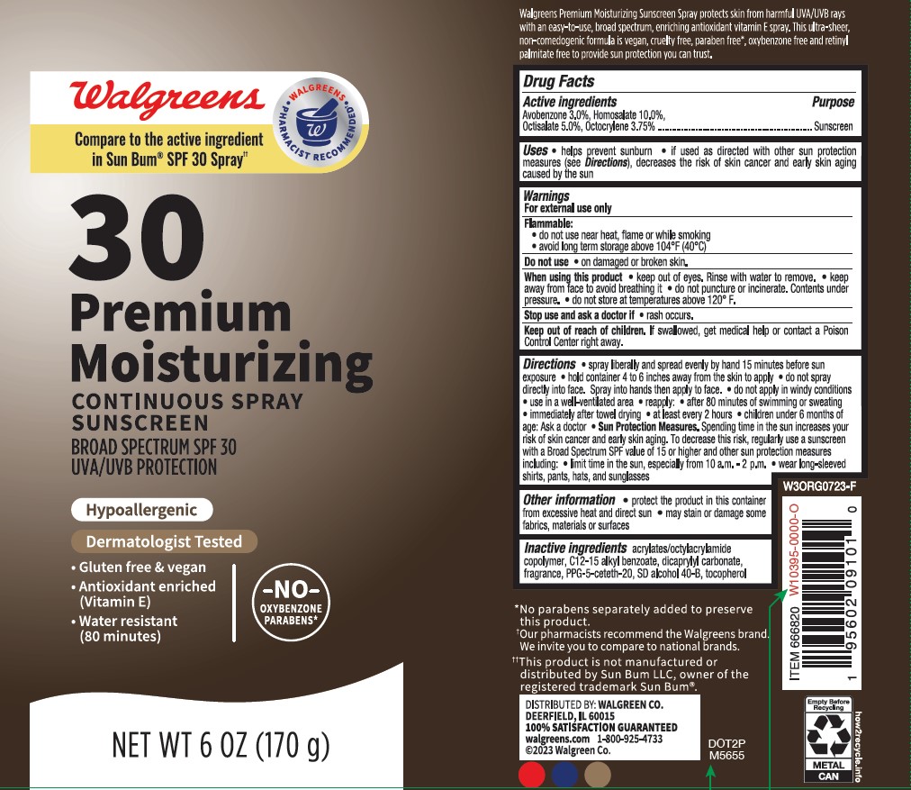 Pill image for Walgreens Spf 30 Premium Moisturizing Continuous Spray Sunscreen