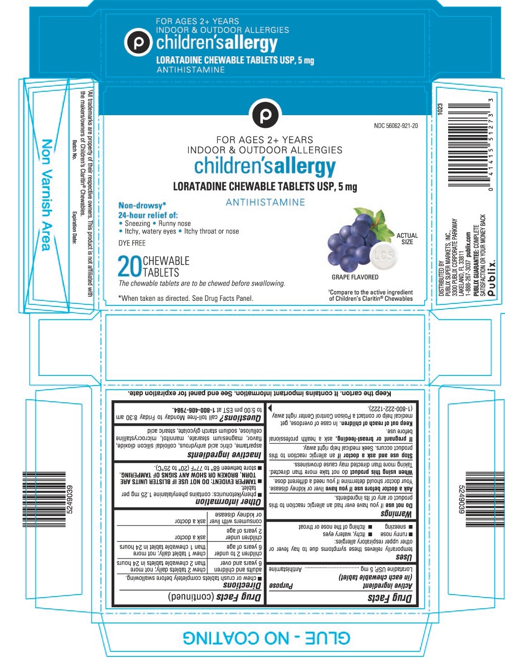 Pill image for Dye-free Children's Loratadine Chewable Tablets Usp, 5 Mg