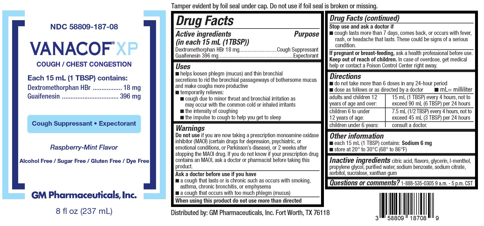 Pill image for Vanacof Xp Cough / Chest Congestion