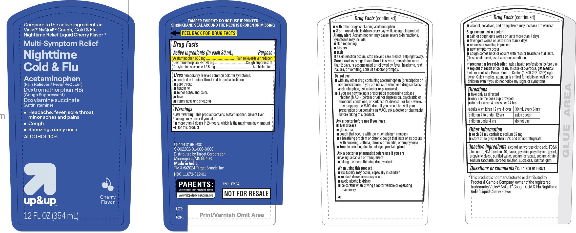 Pill image for Target Daytime And Nighttime Cold & Flu Liquid