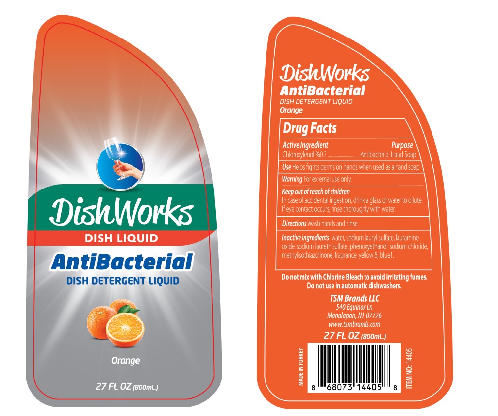 Pill image for Dishworks Antibacterial Dish Detergent: Orange
