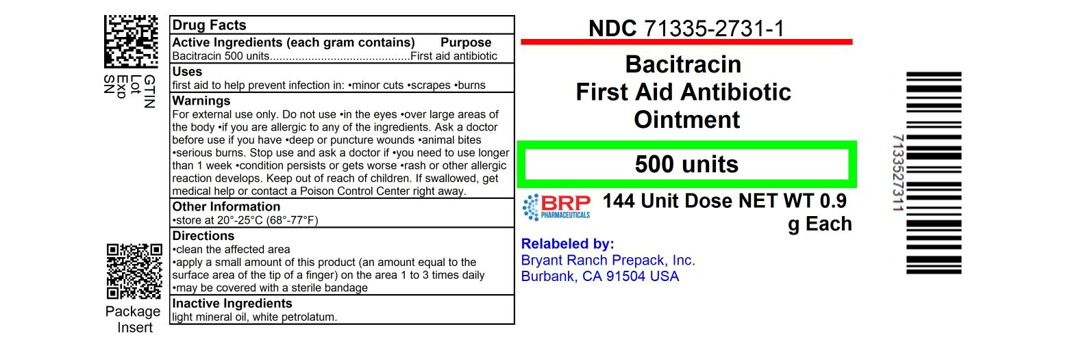 Pill image for Bacitracin Drug Facts