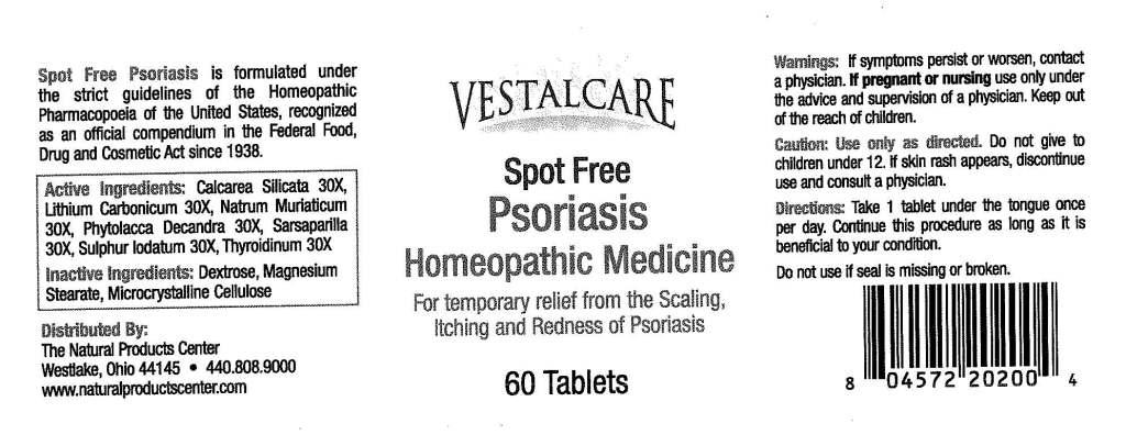 Pill image for Vestalcare Spot Free Psoriasis