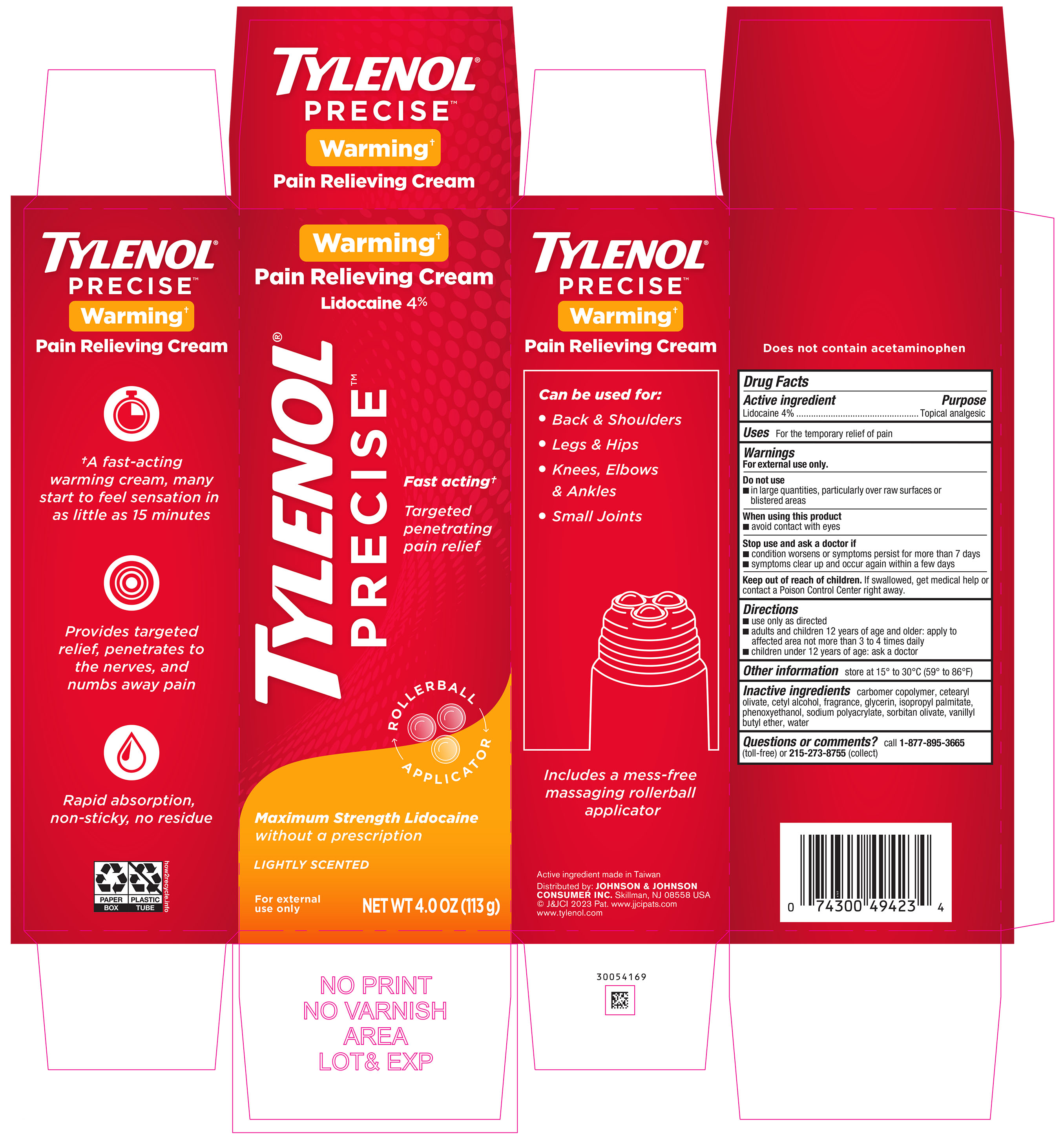 Pill image for Tylenol Precise Warming Pain Relieving Cream