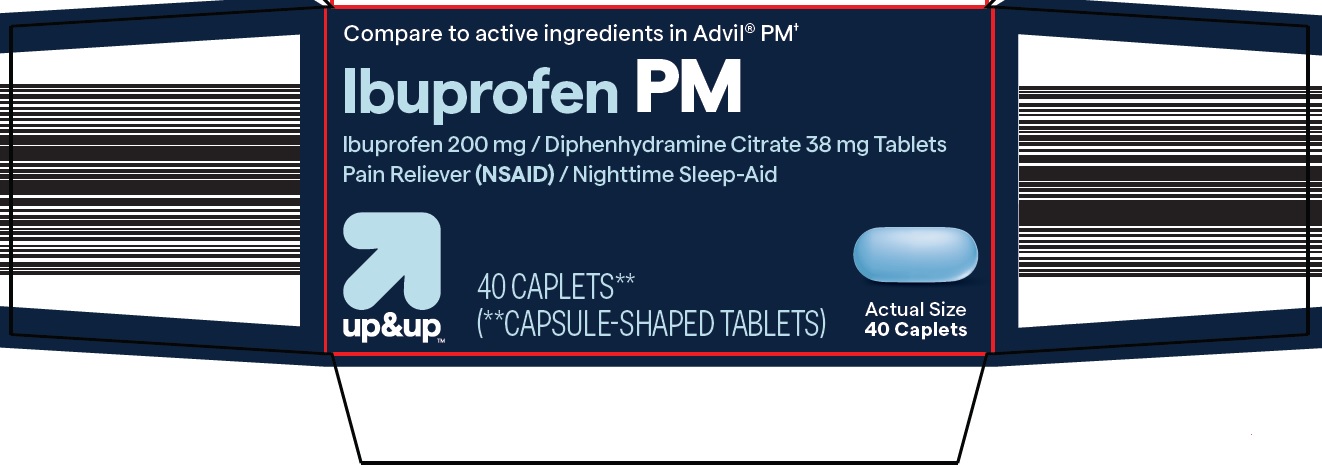 Pill image for Target Corporation Ibuprofen Pm Drug Facts