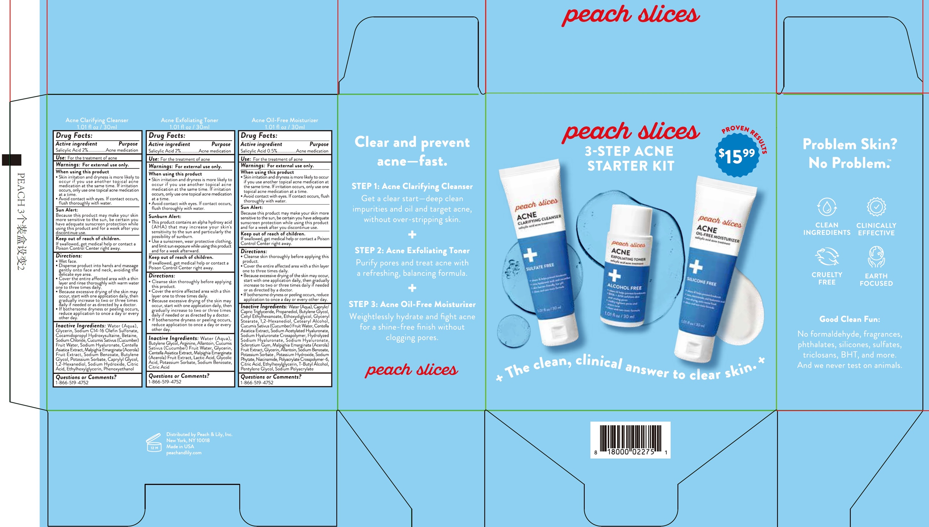 Pill image for Peach Slices. 3 Step Acne Starter Kit